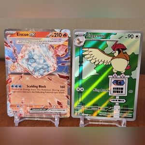 Pokemon cards- Pidgeotto 208/197, Eiscue Ex 042/197